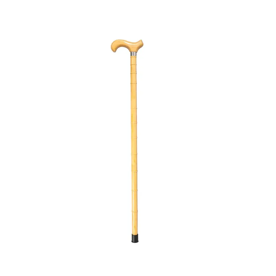 Дървен бастун бамбук, бамбукова дръжка, 93 cm | MOBIAK