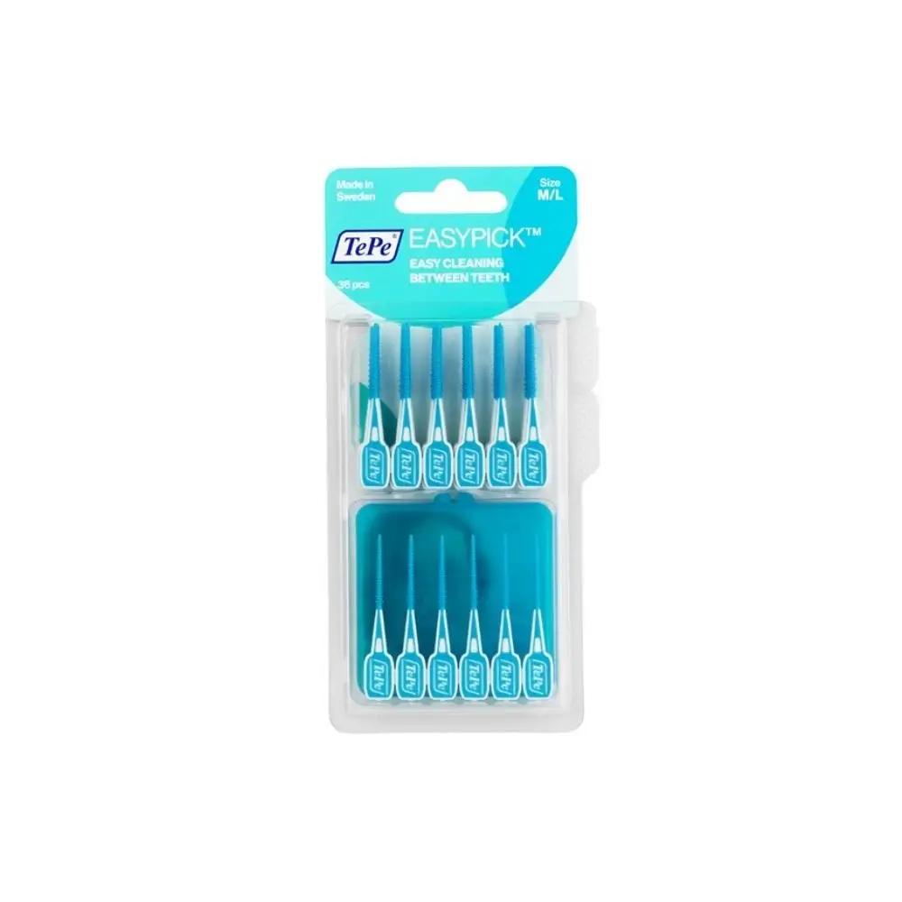 Tepe easy pack reinforced elastic toothpick M / L TURQUOISE 36 pcs