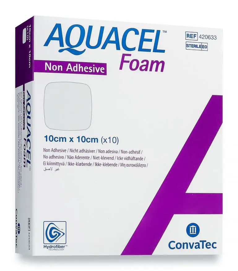 Επίθεμα Aquacel Foam Μη Κολλητικό 10x10 cm (10τμχ)
