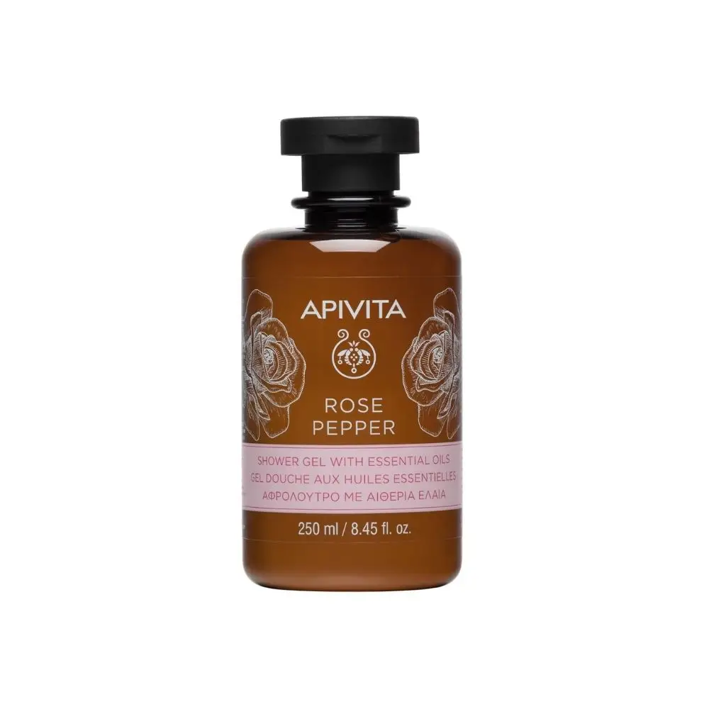 Shower Gel with Essential Oils with Rose & Black Pepper 250ml