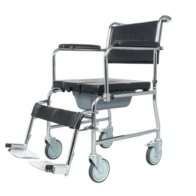 Wheelchair with Commode Bucket U-Seat 120kg | MOBIAK