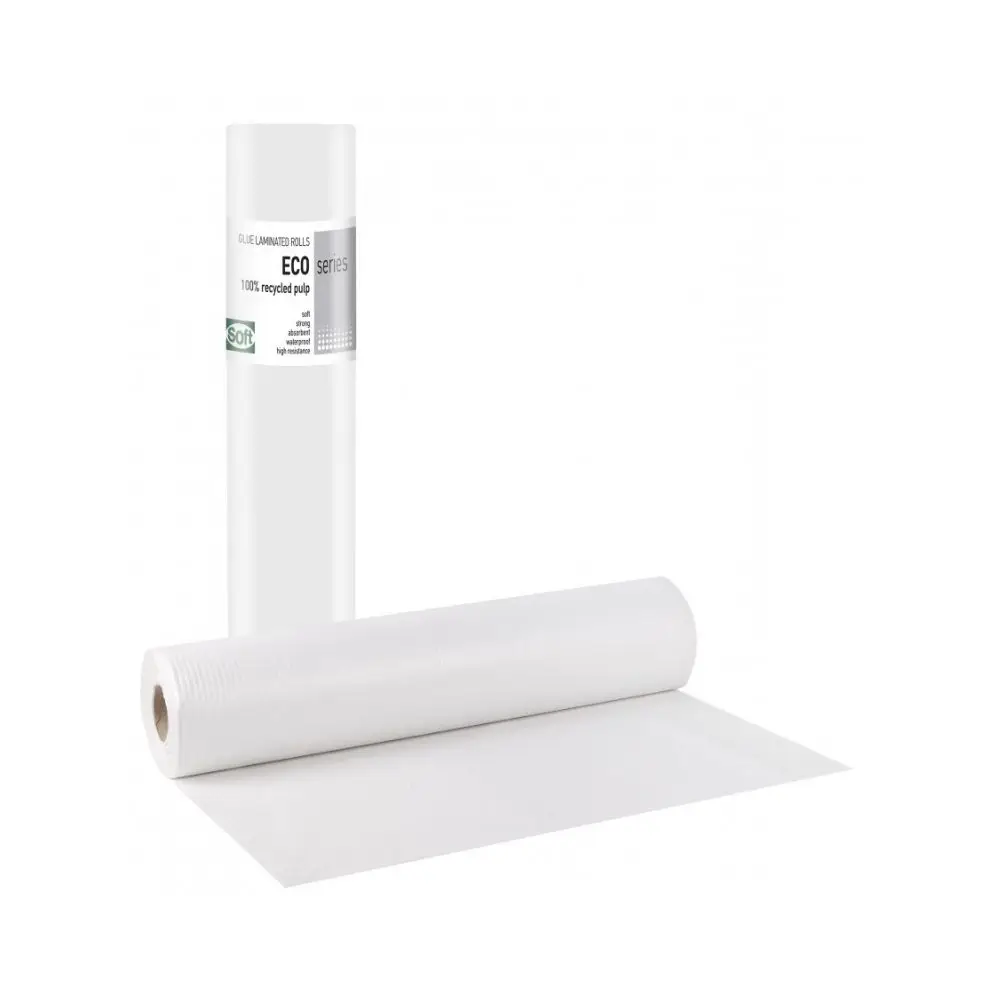 Soft Care Eco Standard 2ply Paper & PE Examination Roll 50cm x 50m - Eco white 1 Pcs