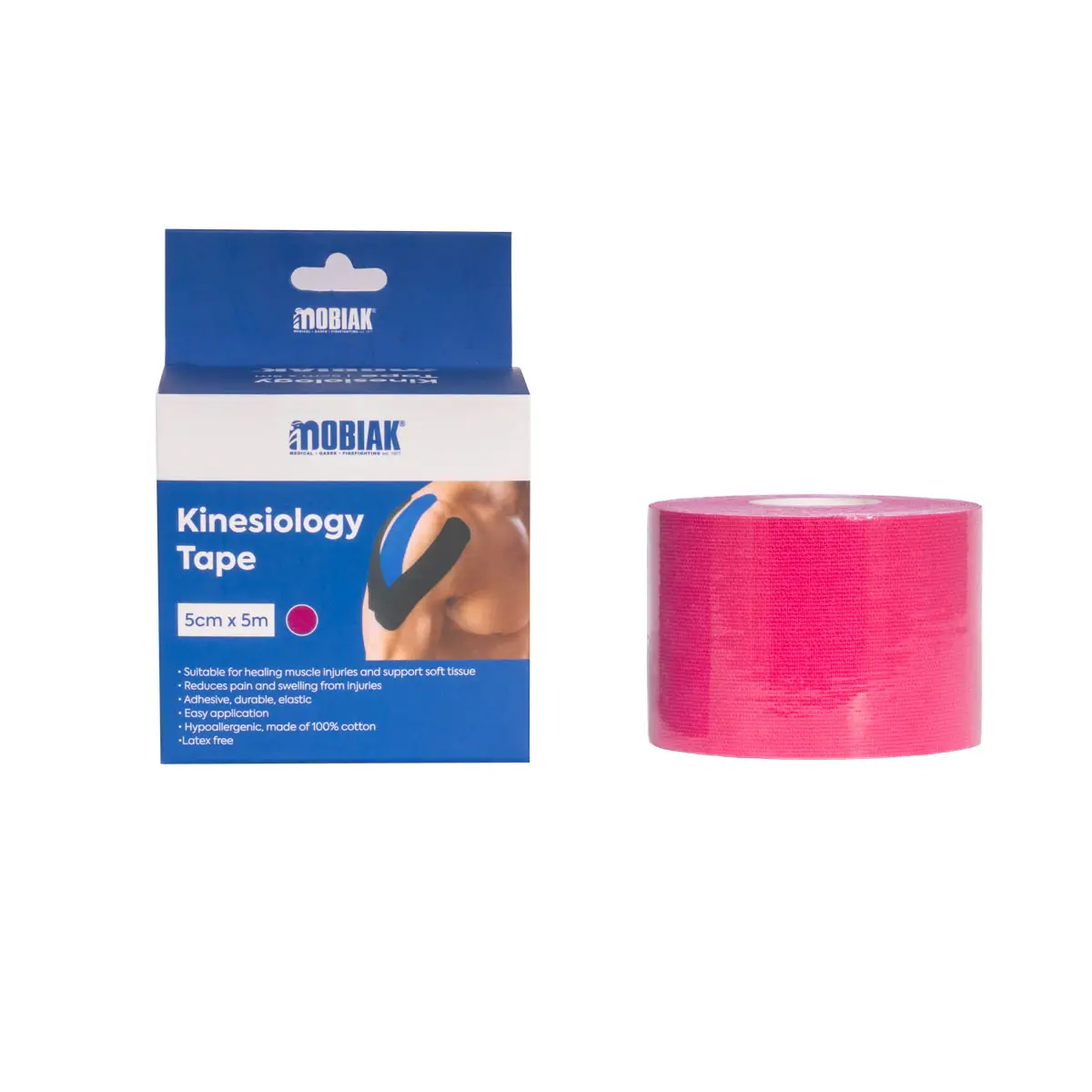 Ταινία Κινησιοθεραπείας Kinesio Tape 5 cm | MOBIAK | Μαύρο