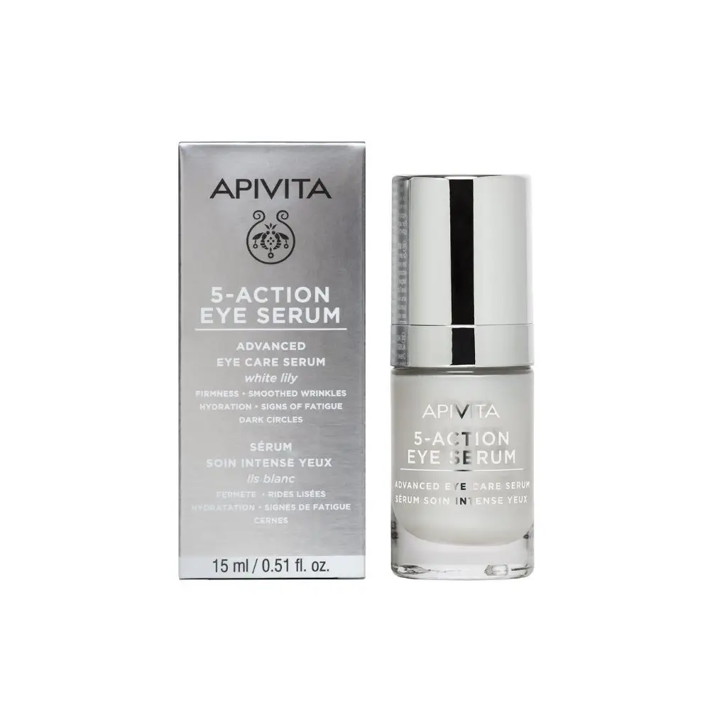 Apivita 5 Action Intensive Care Eye Serum with White Lily 15ml