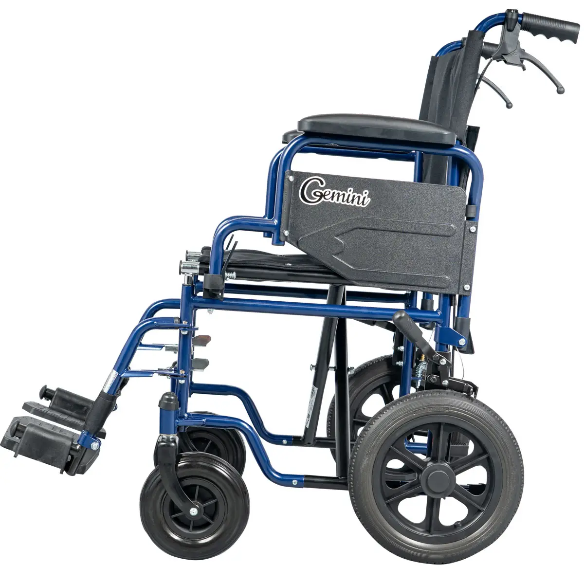 Αναπηρικό Αμαξίδιο Μεταφοράς Gemini Blue | MOBIAK | 43 cm