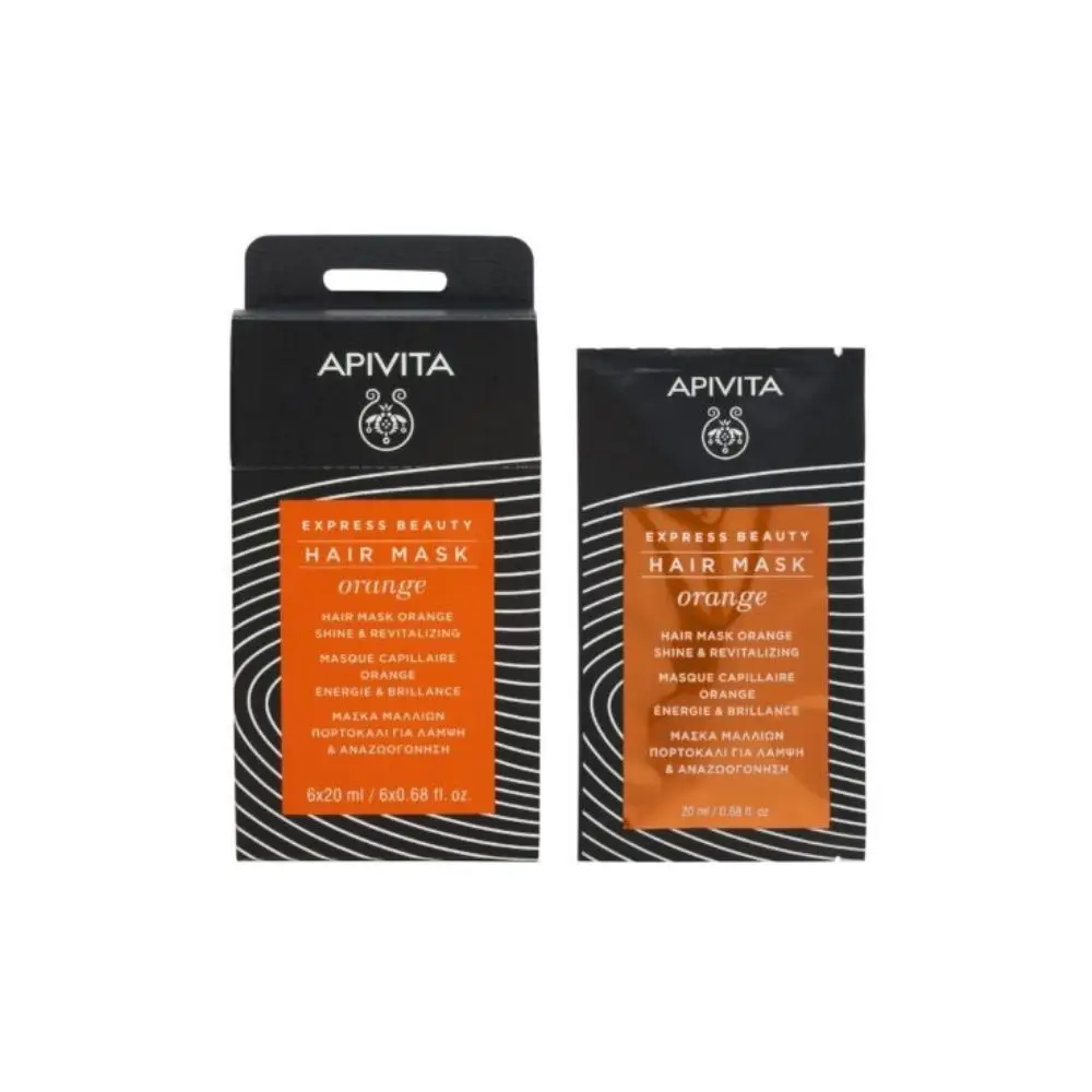 Apivita Shine & Revitalizing Hair Mask with Orange 20ml