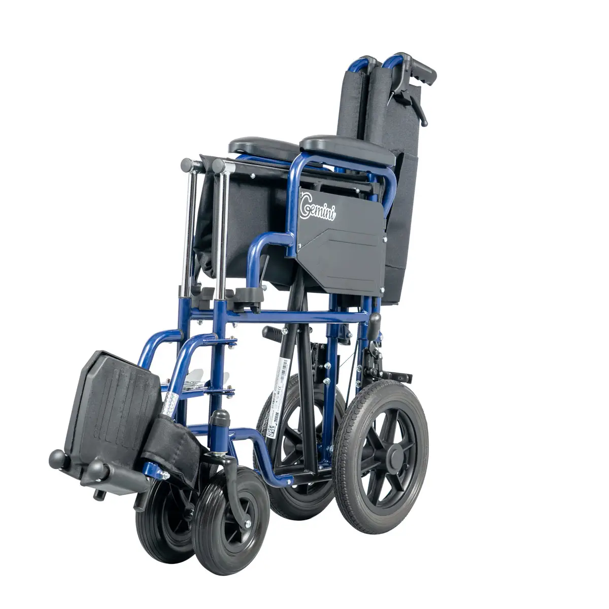 Αναπηρικό Αμαξίδιο Μεταφοράς Gemini Blue | MOBIAK | 43 cm