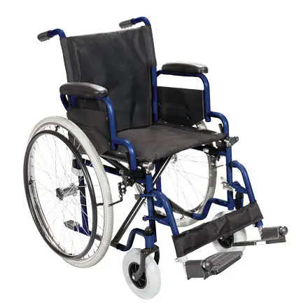 Αναπηρικό Αμαξίδιο Απλού Τύπου Gemini Blue – MOBIAK | 43 cm