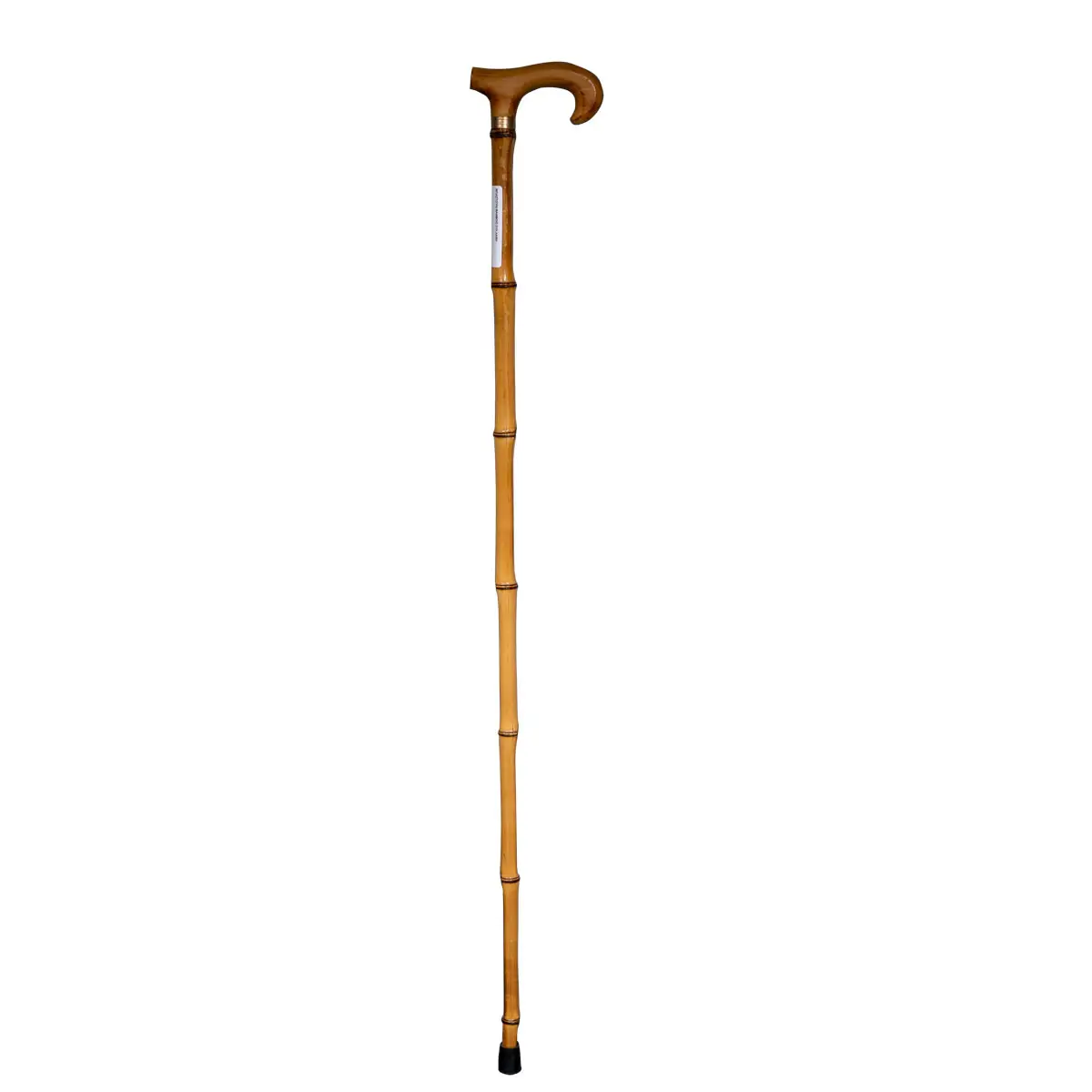 Μπαστούνι Ξύλινο Bamboo με Ξύλινη Λαβή – MOBIAK