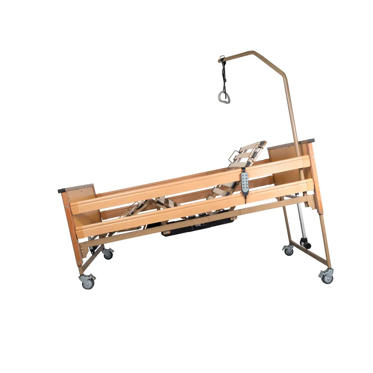 Lit médicalisé électrique VIRGO, lattes bois 180 kg | MOBIAK