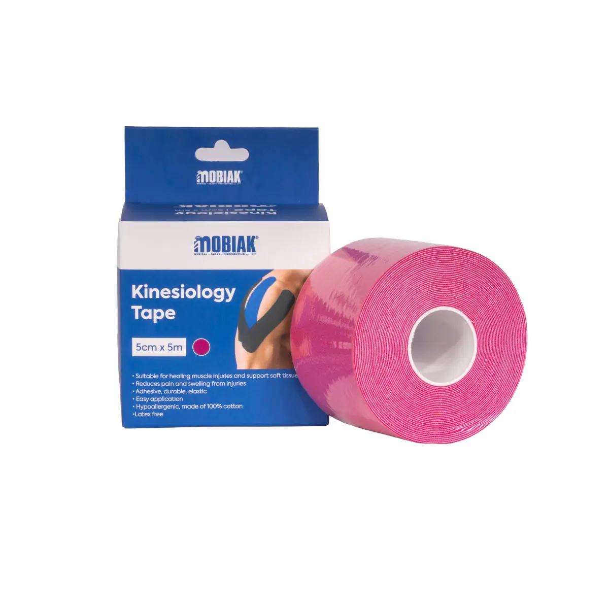 Ταινία Κινησιοθεραπείας Kinesio Tape 5 cm | MOBIAK | Μαύρο